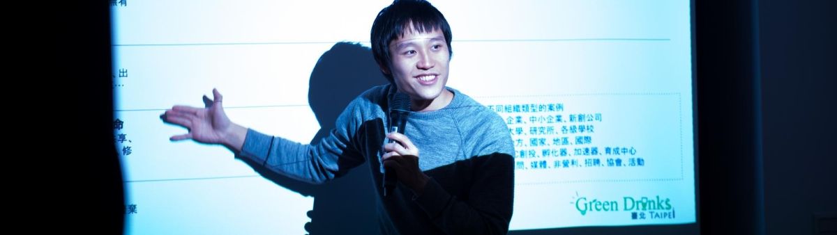 Image of a student presenting 