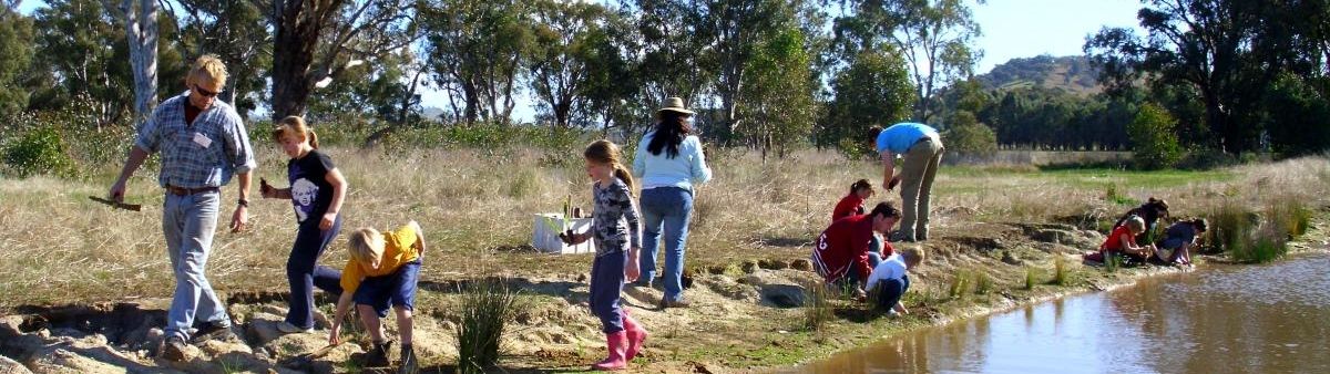 Children learning outside