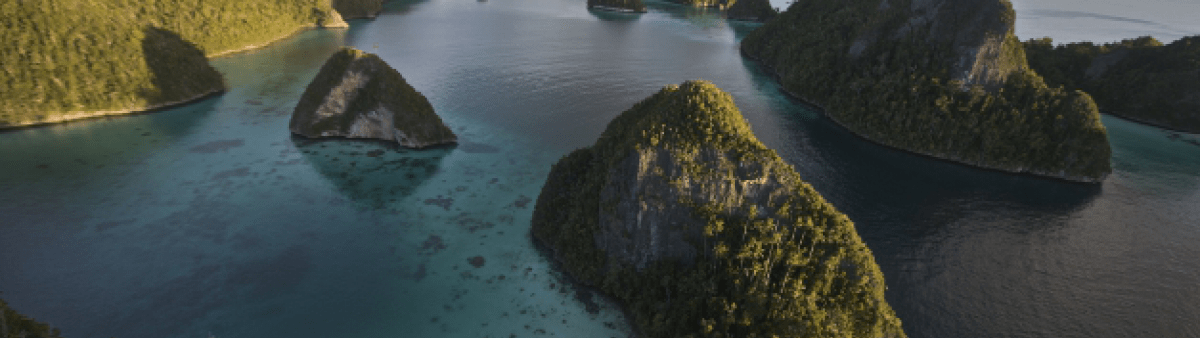 Image of rocky islands in Indonesia