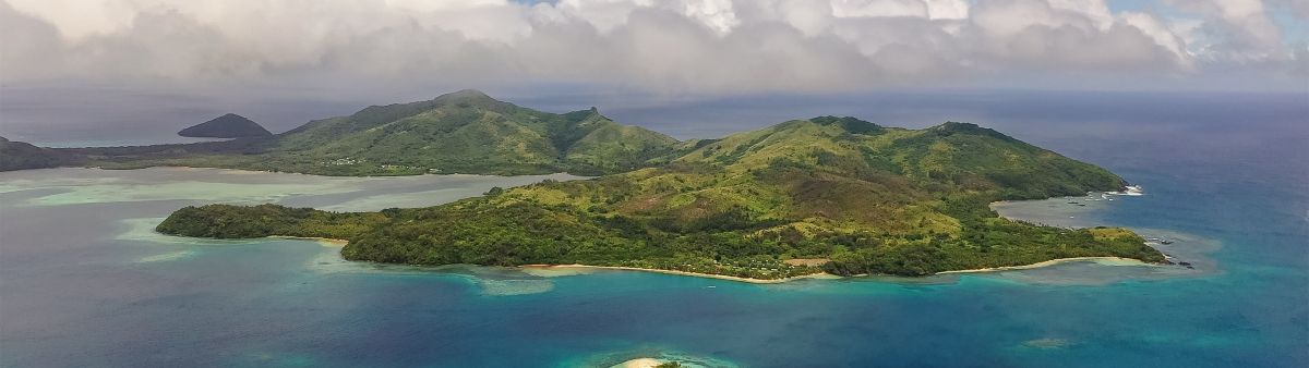 Tropical Fiji island