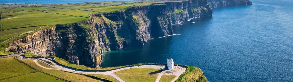 Cliffs on the coast of Ireland