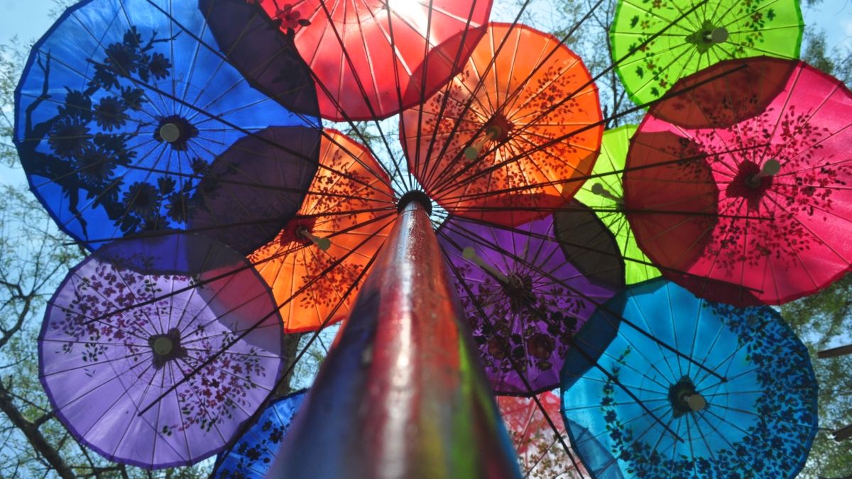 colorful umbrellas