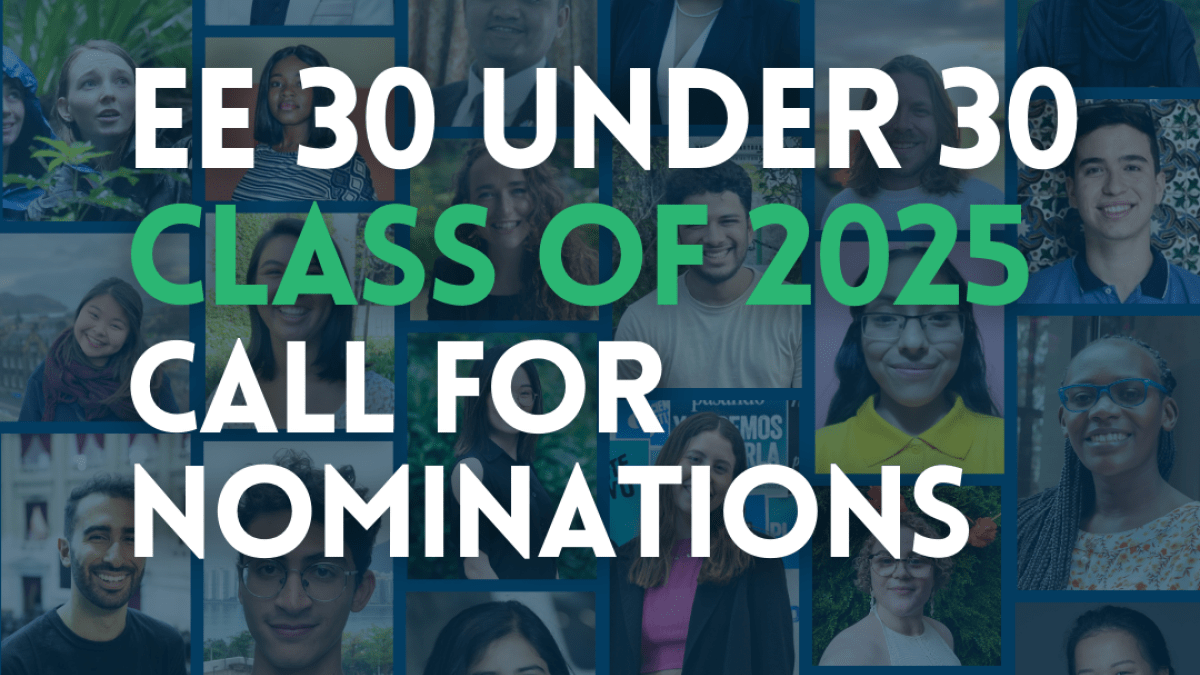 EE 30 Under 30 Class of 2025 Call for Nominations